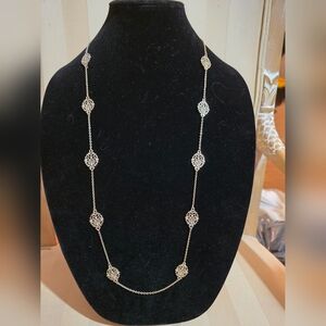 VINTAGE 1980'S ANN TAYLOR GOLD TONE NECKLACE 30 In